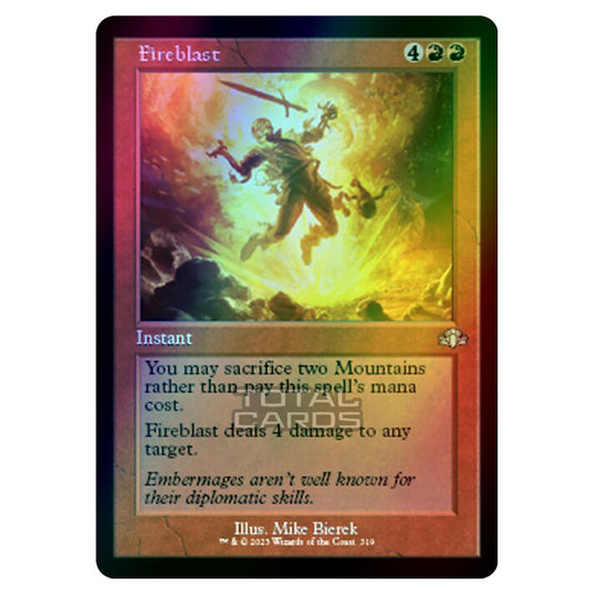 Magic The Gathering - Dominaria Remastered - Fireblast (Retro Frame) - 319/261 (Foil)