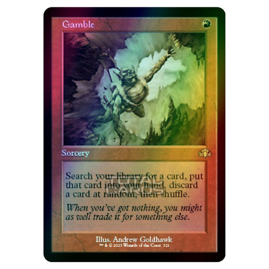 Magic The Gathering - Dominaria Remastered - Gamble (Retro Frame) - 321/261 (Foil)