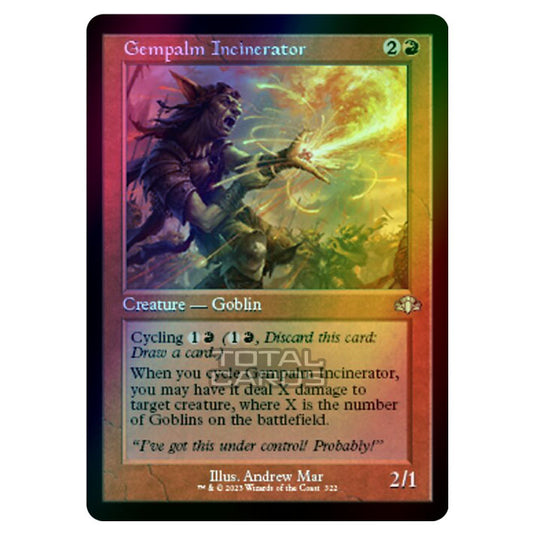 Magic The Gathering - Dominaria Remastered - Gempalm Incinerator (Retro Frame) - 322/261 (Foil)