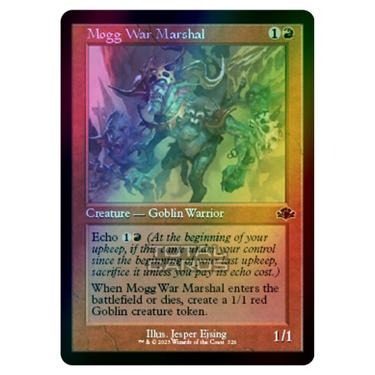 Magic The Gathering - Dominaria Remastered - Mogg War Marshal (Retro Frame) - 326/261 (Foil)