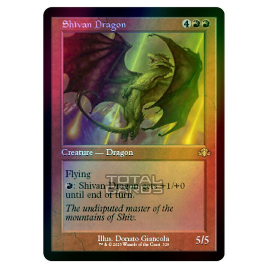 Magic The Gathering - Dominaria Remastered - Shivan Dragon (Retro Frame) - 329/261 (Foil)