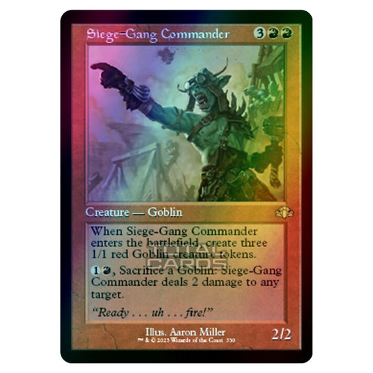 Magic The Gathering - Dominaria Remastered - Siege-Gang Commander (Retro Frame) - 330/261 (Foil)