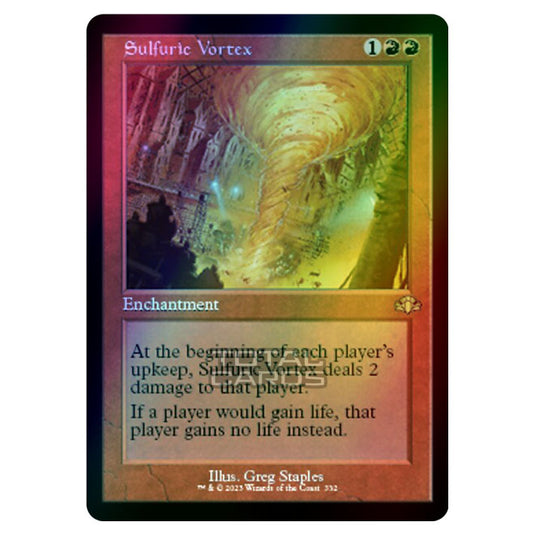 Magic The Gathering - Dominaria Remastered - Sulfuric Vortex (Retro Frame) - 332/261 (Foil)