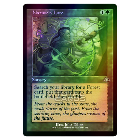 Magic The Gathering - Dominaria Remastered - Nature's Lore (Retro Frame) - 346/261 (Foil)