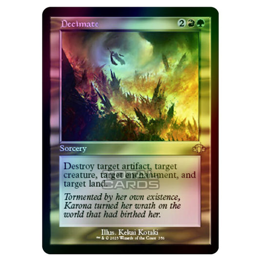 Magic The Gathering - Dominaria Remastered - Decimate (Retro Frame) - 356/261 (Foil)