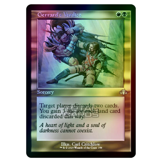 Magic The Gathering - Dominaria Remastered - Gerrard's Verdict (Retro Frame) - 358/261 (Foil)