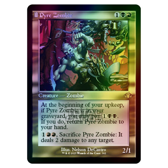 Magic The Gathering - Dominaria Remastered - Pyre Zombie (Retro Frame) - 362/261 (Foil)