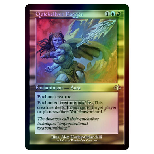 Magic The Gathering - Dominaria Remastered - Quicksilver Dagger (Retro Frame) - 363/261 (Foil)