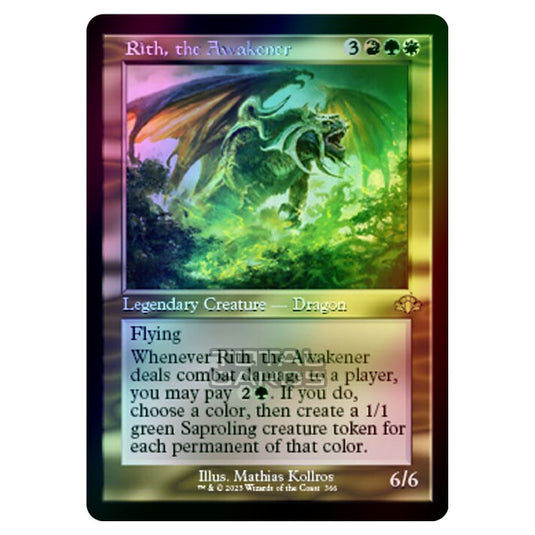 Magic The Gathering - Dominaria Remastered - Rith, the Awakener (Retro Frame) - 366/261 (Foil)