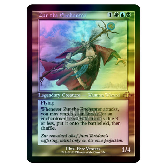 Magic The Gathering - Dominaria Remastered - Zur the Enchanter (Retro Frame) - 374/261 (Foil)