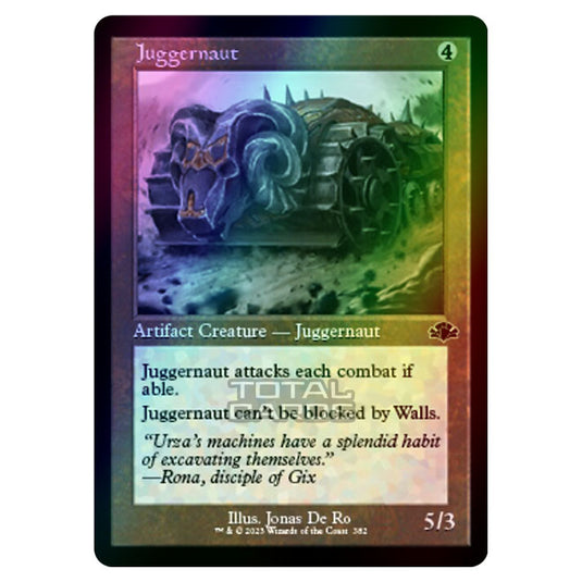 Magic The Gathering - Dominaria Remastered - Juggernaut (Retro Frame) - 382/261 (Foil)