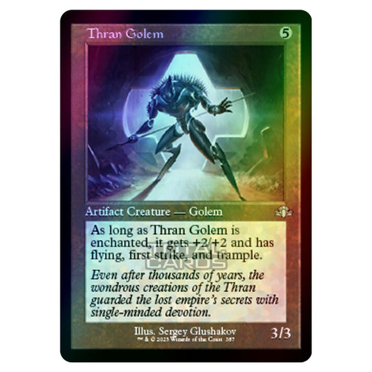 Magic The Gathering - Dominaria Remastered - Thran Golem (Retro Frame) - 387/261 (Foil)