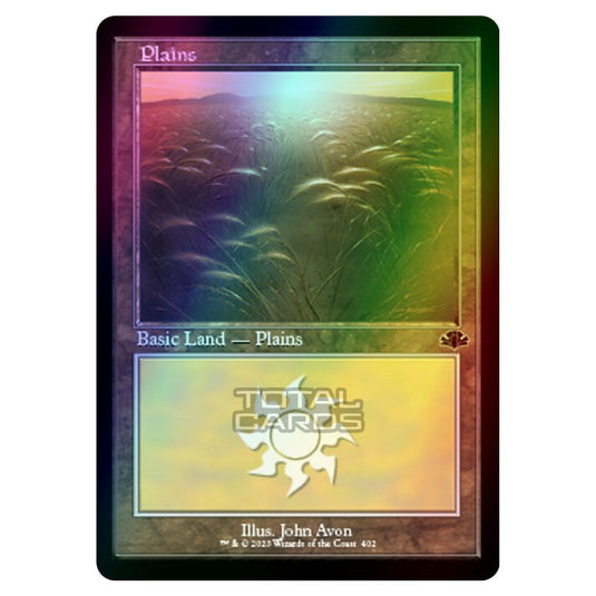 Magic The Gathering - Dominaria Remastered - Plains (Retro Frame) - 402/261 (Foil)