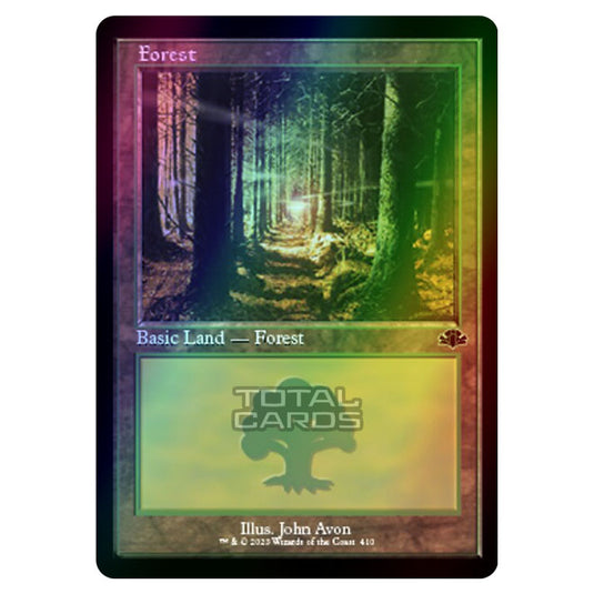 Magic The Gathering - Dominaria Remastered - Forest (Retro Frame) - 410/261 (Foil)