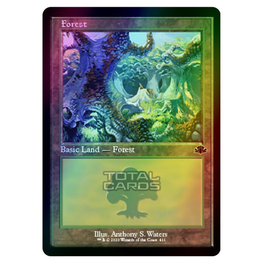 Magic The Gathering - Dominaria Remastered - Forest (Retro Frame) - 411/261 (Foil)