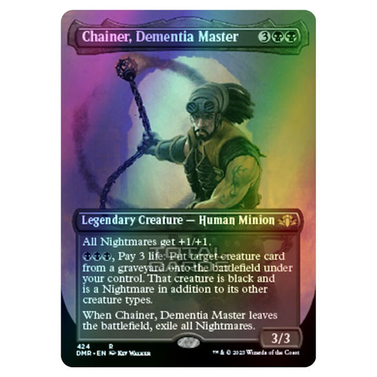 Magic The Gathering - Dominaria Remastered - Chainer, Dementia Master (Alternate-Art Borderless Card) - 424/261 (Foil)