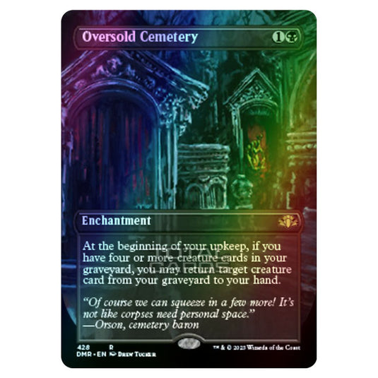 Magic The Gathering - Dominaria Remastered - Oversold Cemetery (Alternate-Art Borderless Card) - 428/261 (Foil)