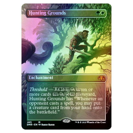 Magic The Gathering - Dominaria Remastered - Hunting Grounds (Alternate-Art Borderless Card) - 445/261 (Foil)