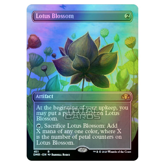 Magic The Gathering - Dominaria Remastered - Lotus Blossom (Alternate-Art Borderless Card) - 451/261 (Foil)
