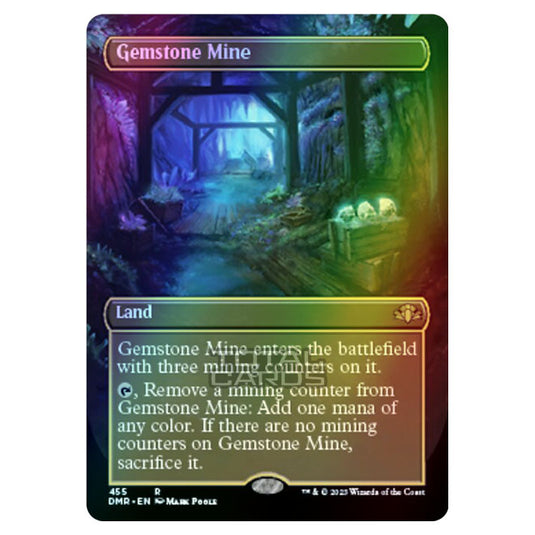 Magic The Gathering - Dominaria Remastered - Gemstone Mine (Alternate-Art Borderless Card) - 455/261 (Foil)