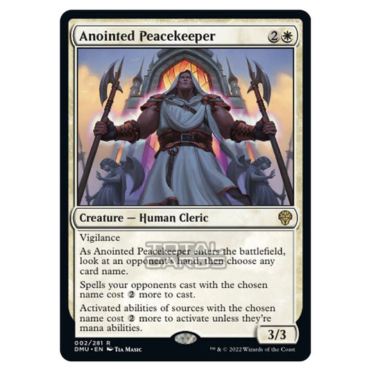 Magic The Gathering - Dominaria United - Anointed Peacekeeper - 002/281