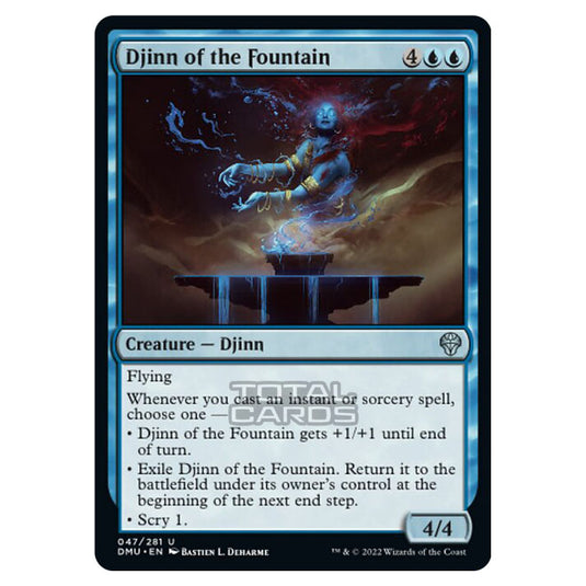 Magic The Gathering - Dominaria United - Djinn of the Fountain - 047/281