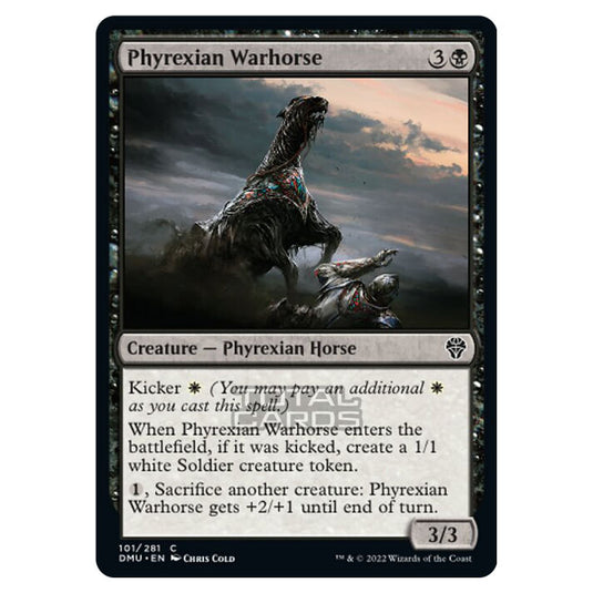 Magic The Gathering - Dominaria United - Phyrexian Warhorse - 101/281