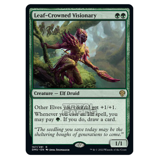 Magic The Gathering - Dominaria United - Leaf-Crowned Visionary - 167/281