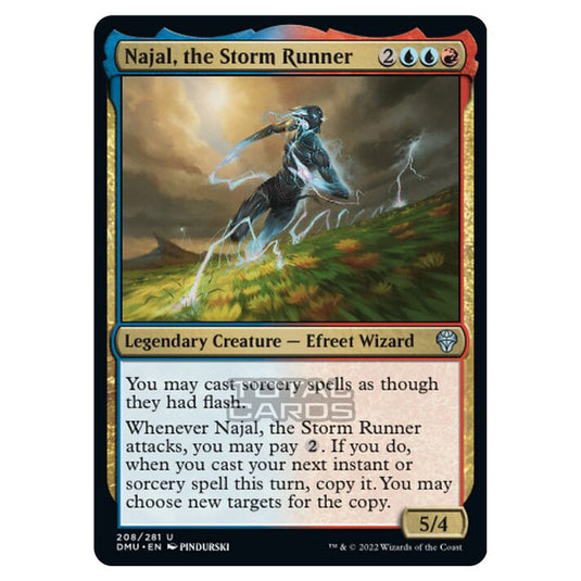 Magic The Gathering - Dominaria United - Najal, the Storm Runner - 208/281