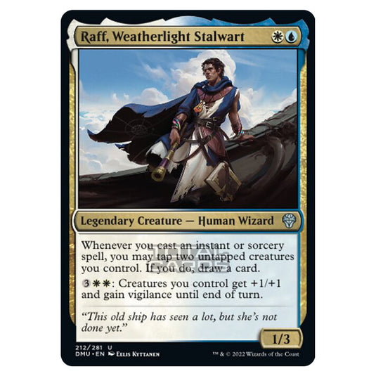 Magic The Gathering - Dominaria United - Raff, Weatherlight Stalwart - 212/281