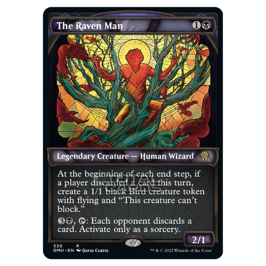 Magic The Gathering - Dominaria United - The Raven Man - 330/281 (Textured Foil)