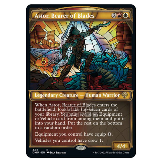 Magic The Gathering - Dominaria United - Astor, Bearer of Blades - 334/281 (Textured Foil)