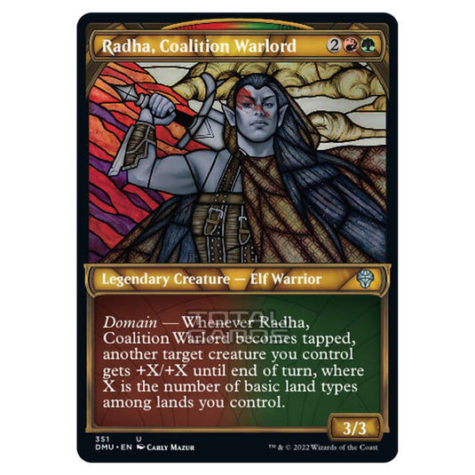 Magic The Gathering - Dominaria United - Radha, Coalition Warlord - 351/281 (Textured Foil)