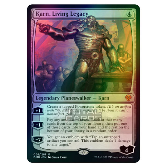 Magic The Gathering - Dominaria United - Karn, Living Legacy - 001/281 (Foil)