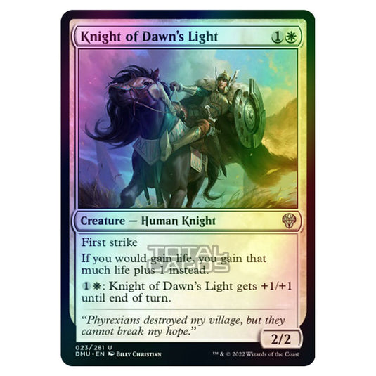 Magic The Gathering - Dominaria United - Knight of Dawn's Light - 023/281 (Foil)