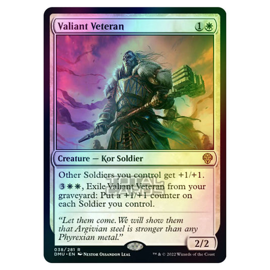 Magic The Gathering - Dominaria United - Valiant Veteran - 038/281 (Foil)