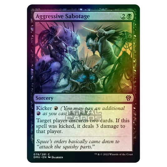 Magic The Gathering - Dominaria United - Aggressive Sabotage - 078/281 (Foil)