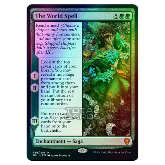 Magic The Gathering - Dominaria United - The World Spell - 189/281 (Foil)