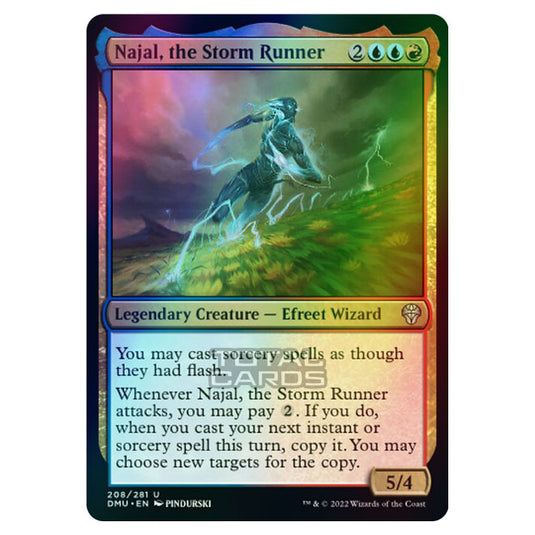 Magic The Gathering - Dominaria United - Najal, the Storm Runner - 208/281 (Foil)