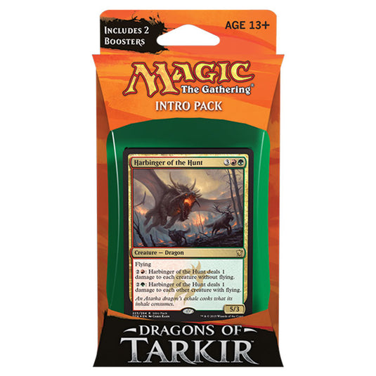 Magic The Gathering - Dragons of Tarkir - Intro Pack (Green)