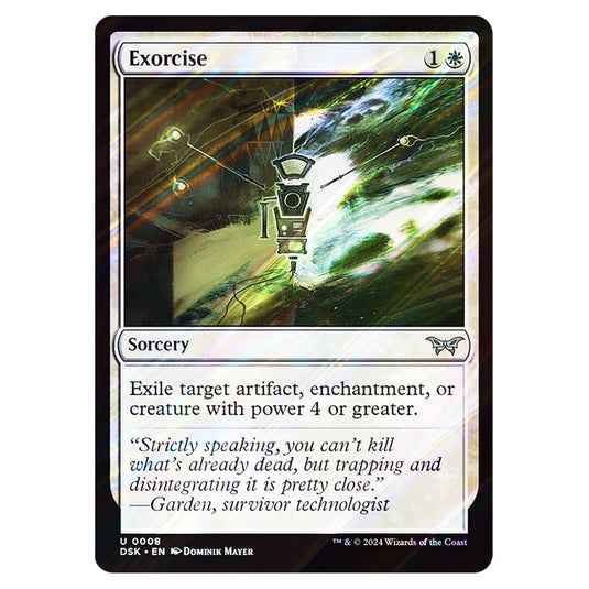 Exorcise 0008 card from the Magic The Gathering set Duskmourn: House of Horror