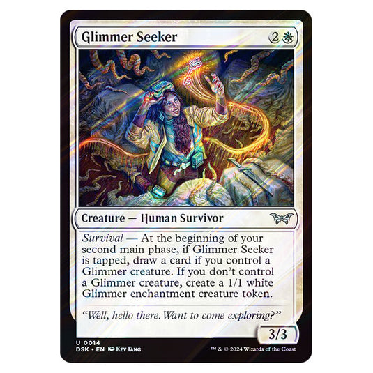 Glimmer Seeker 0014 card from the Magic The Gathering set Duskmourn: House of Horror