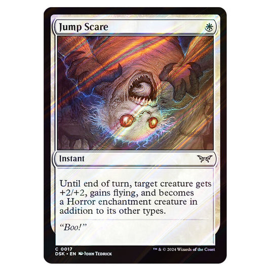 Jump Scare 0017 card from the Magic The Gathering set Duskmourn: House of Horror