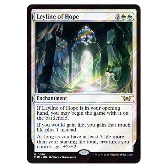 Leyline of Hope 0018 card from the Magic The Gathering set Duskmourn: House of Horror