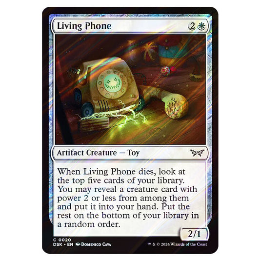 Living Phone 0020 card from the Magic The Gathering set Duskmourn: House of Horror