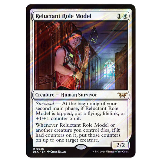 Reluctant Role Model 0026 card from the Magic The Gathering set Duskmourn: House of Horror