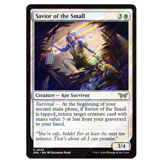 Savior of the Small 0027 card from the Magic The Gathering set Duskmourn: House of Horror