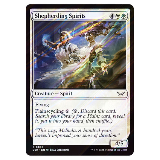 Shepherding Spirits 0031 card from the Magic The Gathering set Duskmourn: House of Horror