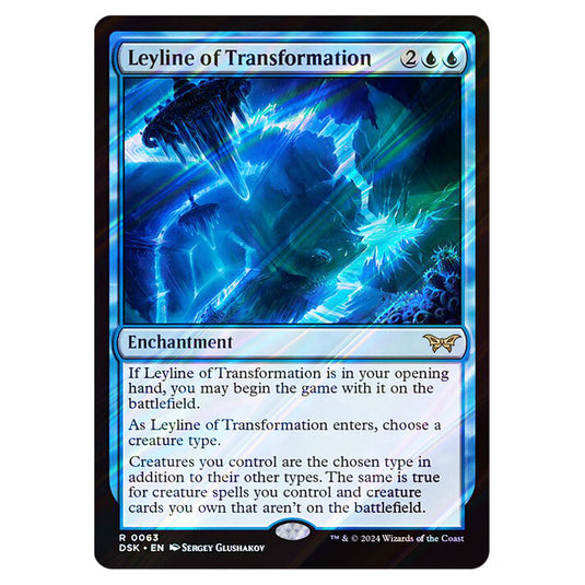 Leyline of Transformation 0063 card from the Magic The Gathering set Duskmourn: House of Horror