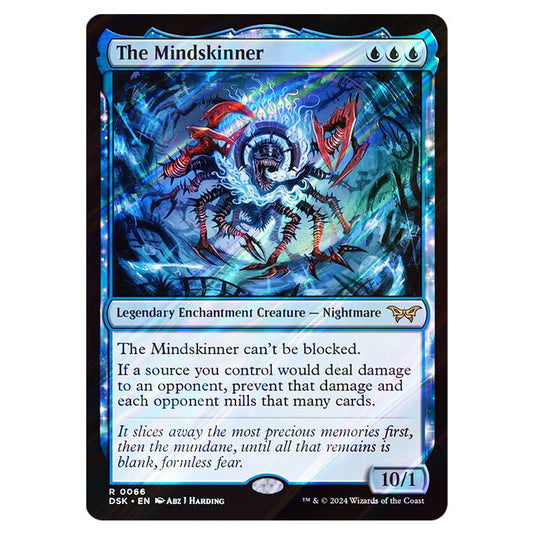 The Mindskinner 0066 card from the Magic The Gathering set Duskmourn: House of Horror